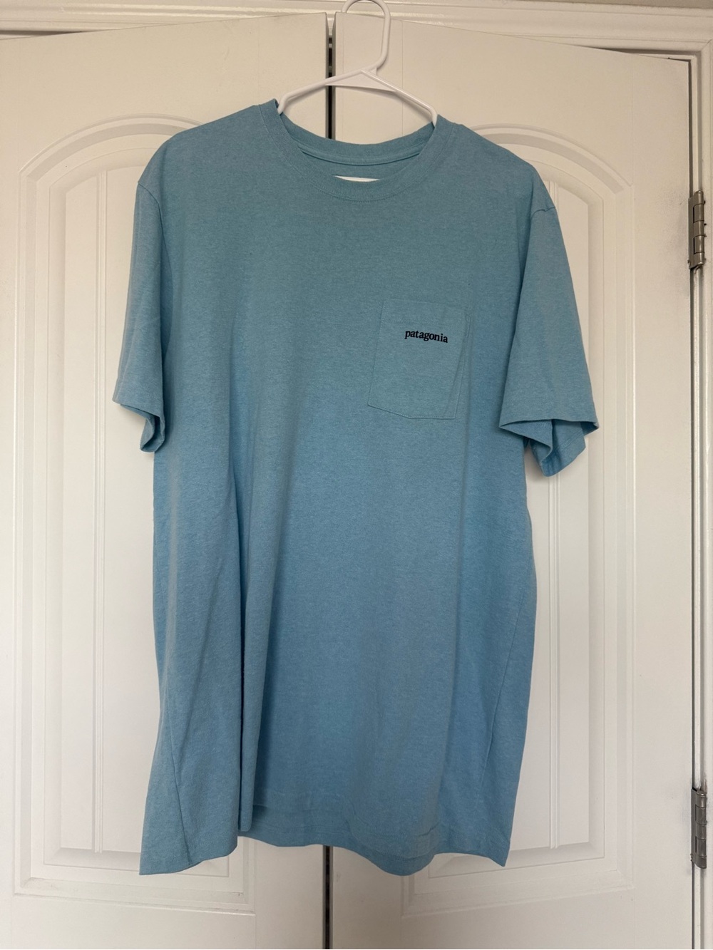 Patagonia Short-Sleeve Pocket Tee in Dusty Blue